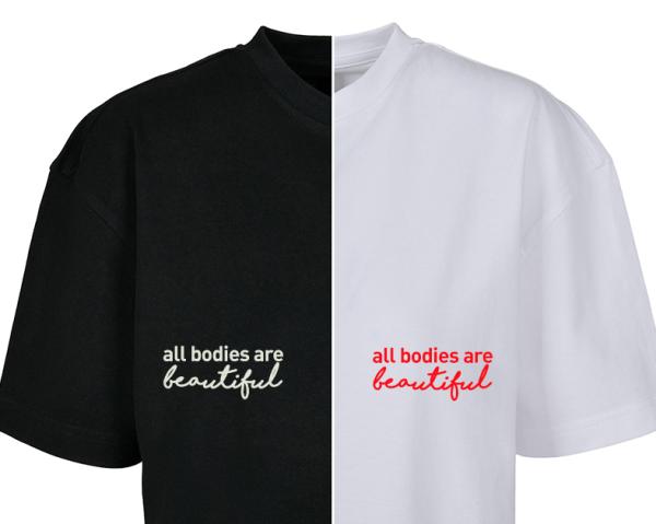 Oversize Tshirt 'all bodies are beautiful'